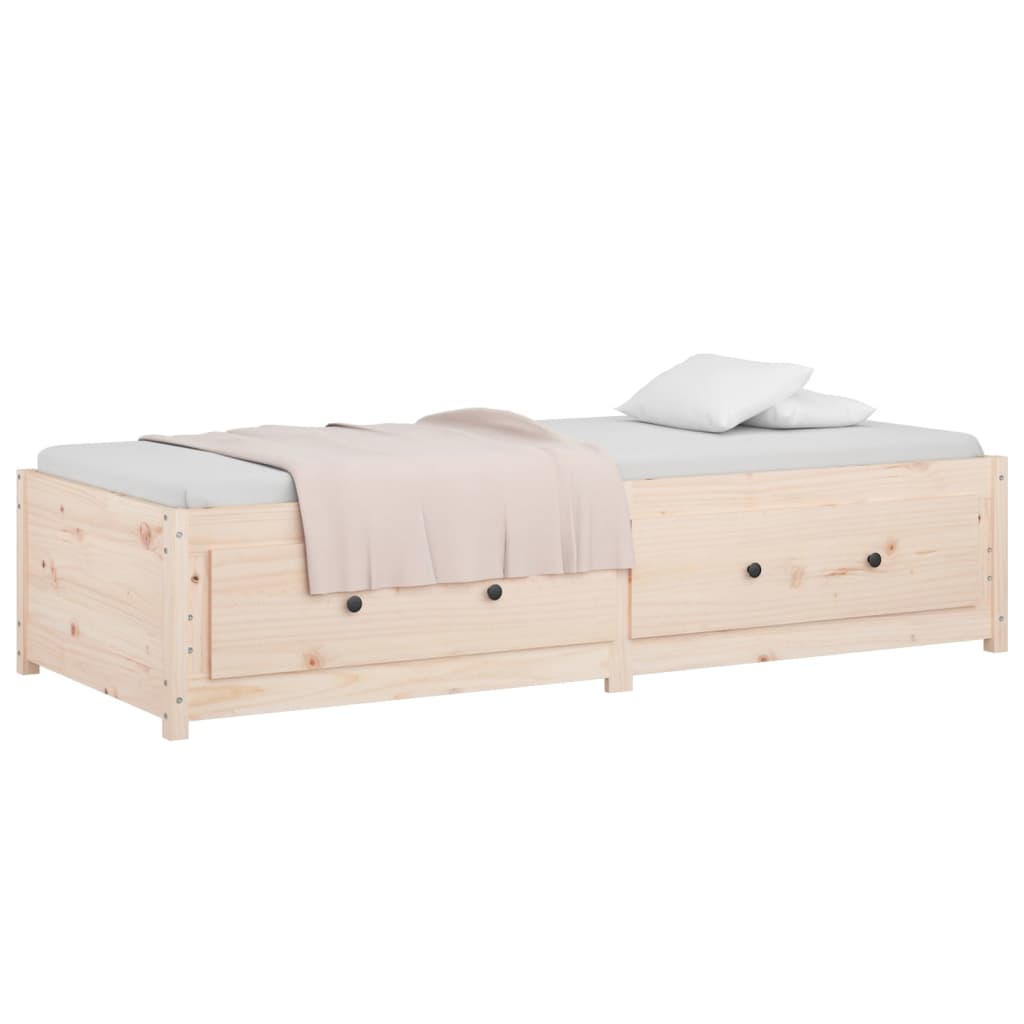 vidaXL Lit de jour sans matelas 90x190 cm bois de pin massif