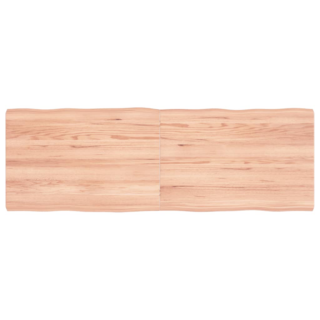 vidaXL Dessus de table bois massif traité bordure assortie