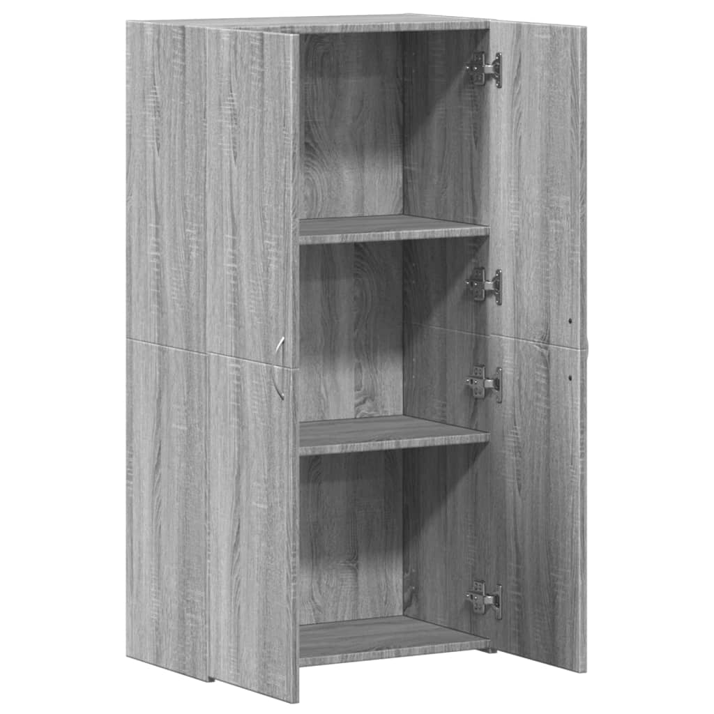 vidaXL Armoire de classement sonoma gris 60x32x115cm bois d'ingénierie