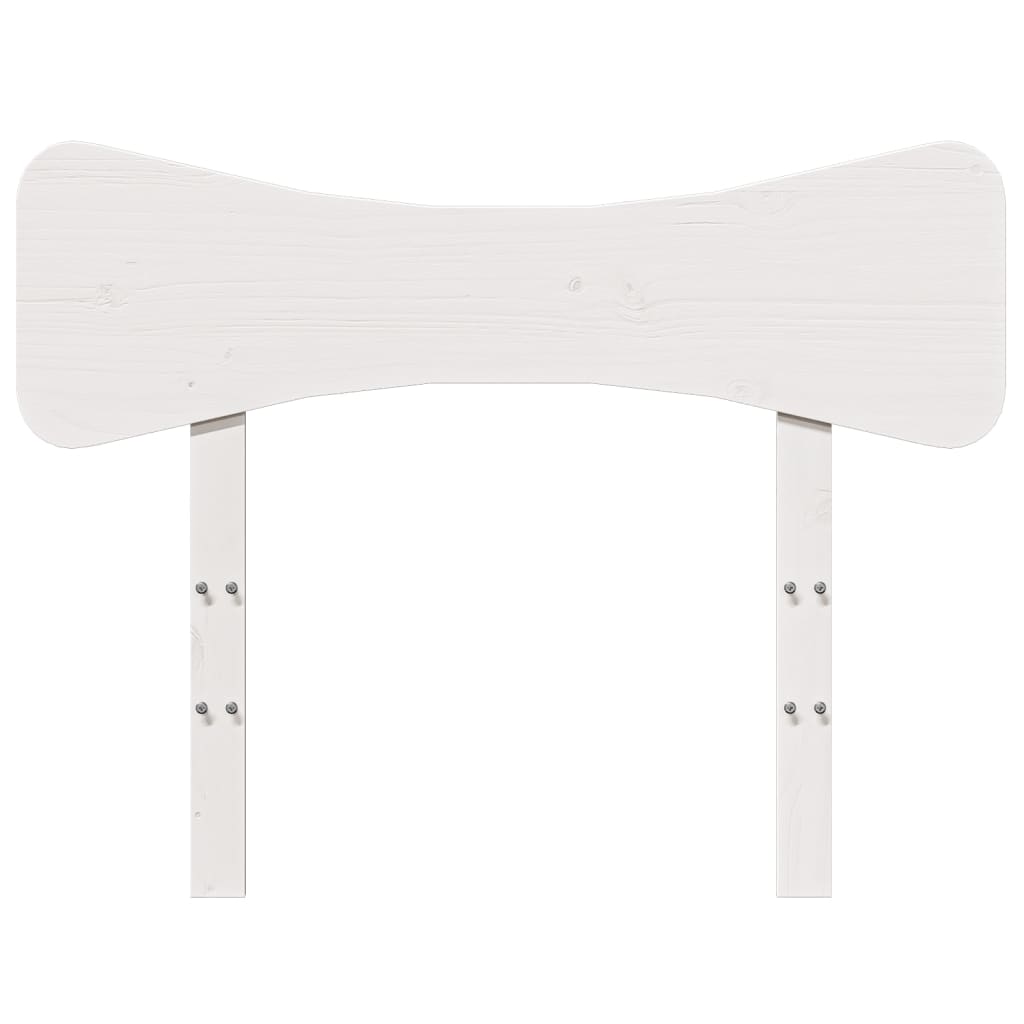 vidaXL Tête de lit blanc 90 cm bois massif de pin