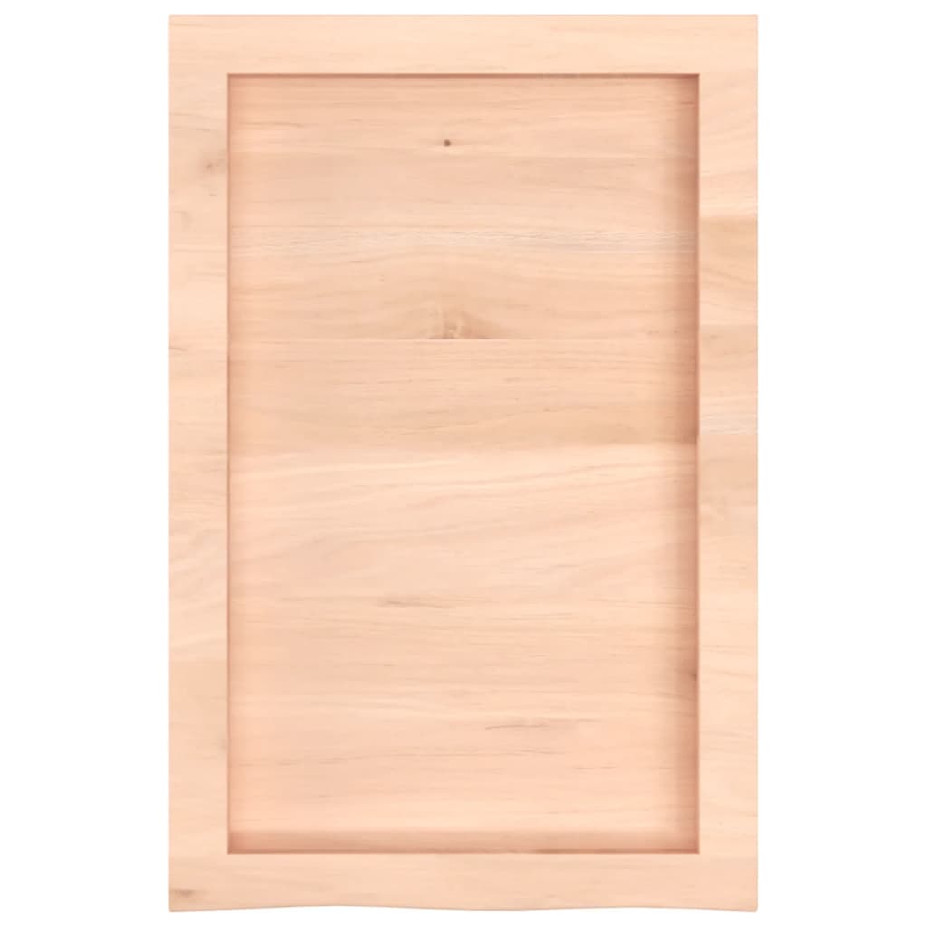 vidaXL Comptoir de salle de bain 40x60x(2-6) cm bois massif non traité