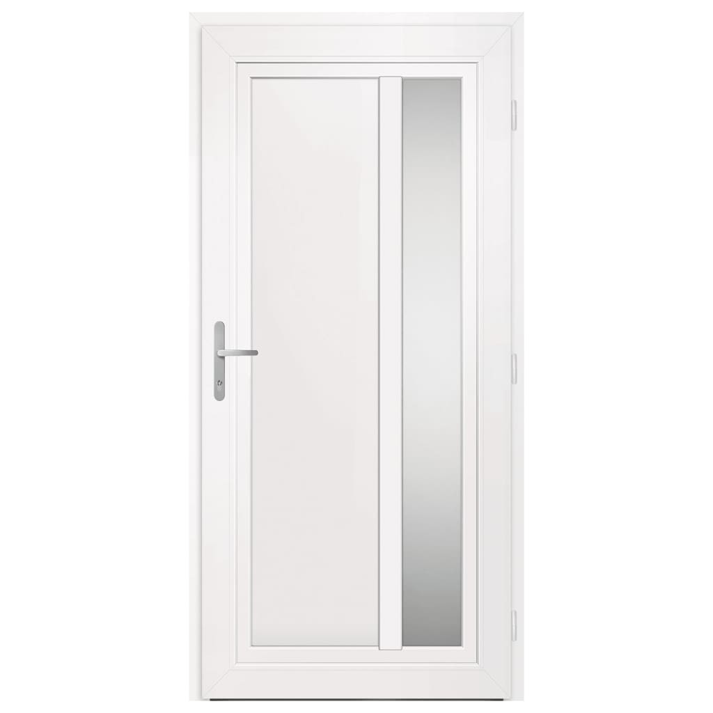 vidaXL Porte d'entrée anthracite 98x208 cm PVC