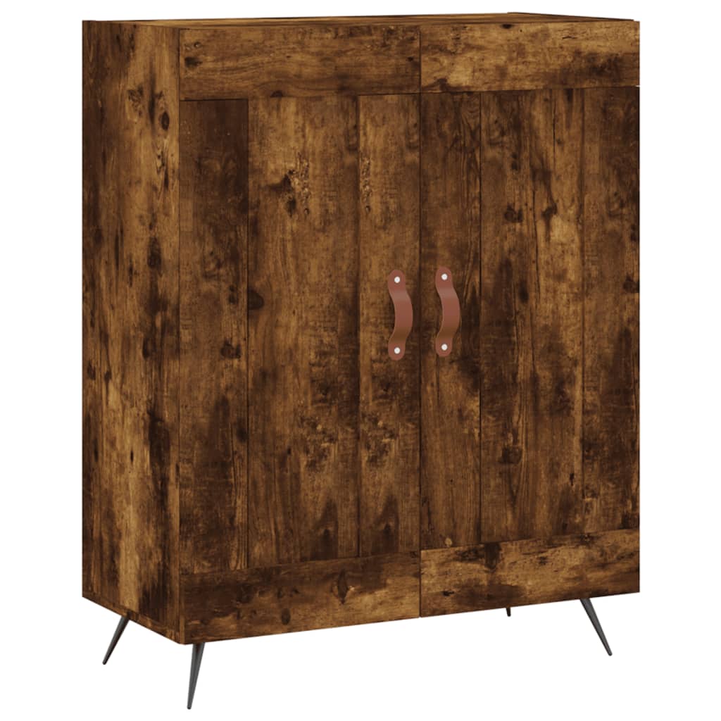 vidaXL Buffet chêne fumé 69,5x34x90 cm bois d'ingénierie