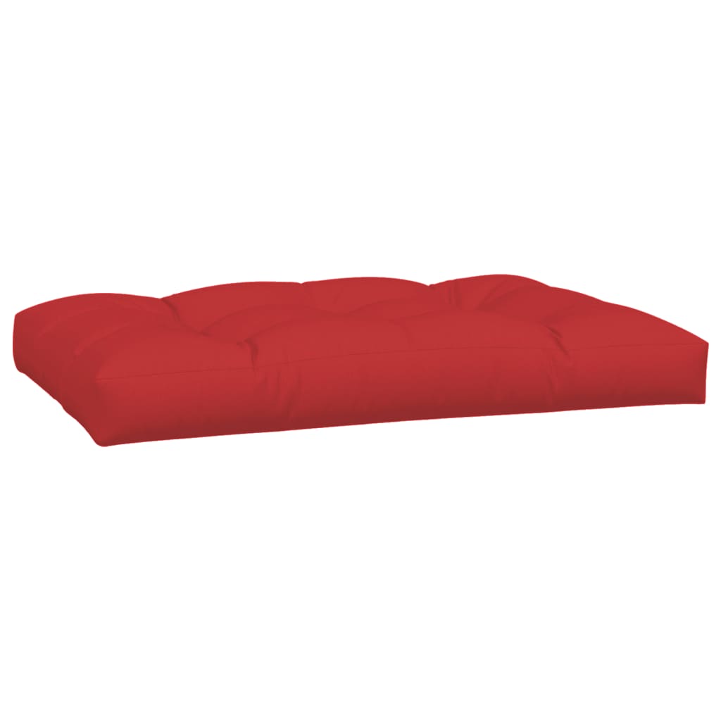 vidaXL Coussins de palette lot de 7 rouge tissu