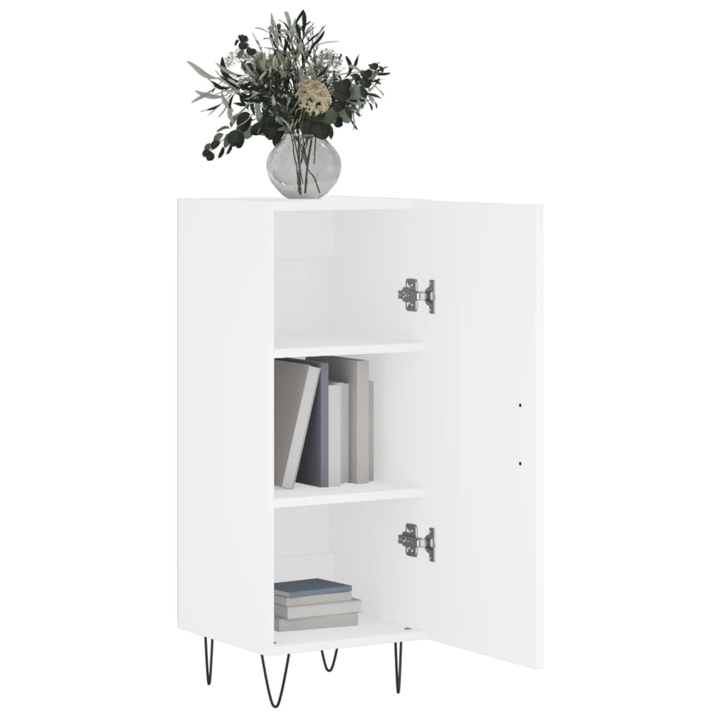 vidaXL Buffet blanc 34,5x34x90 cm bois d'ingénierie