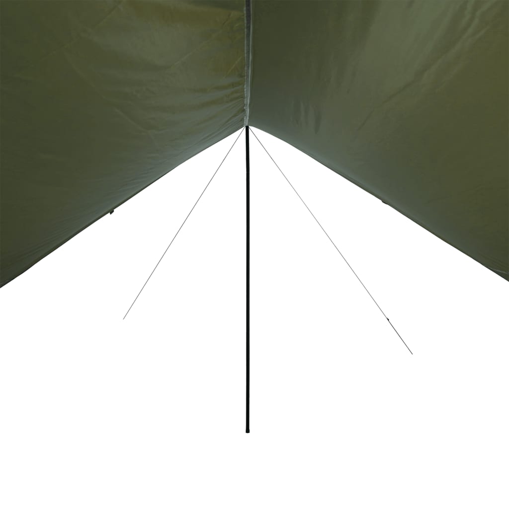 vidaXL Bâche de camping vert olive 438x376x212 cm imperméable