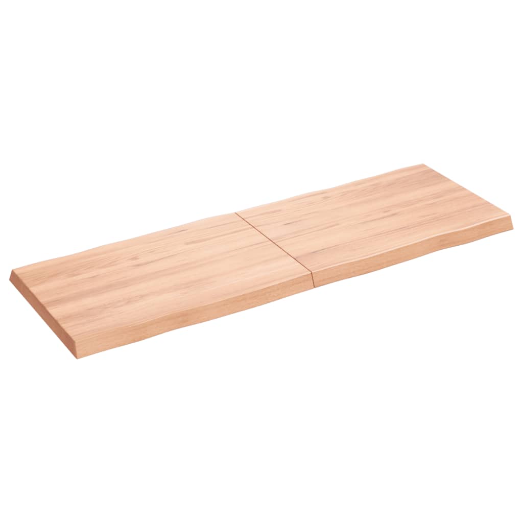 vidaXL Dessus de table bois massif traité bordure assortie