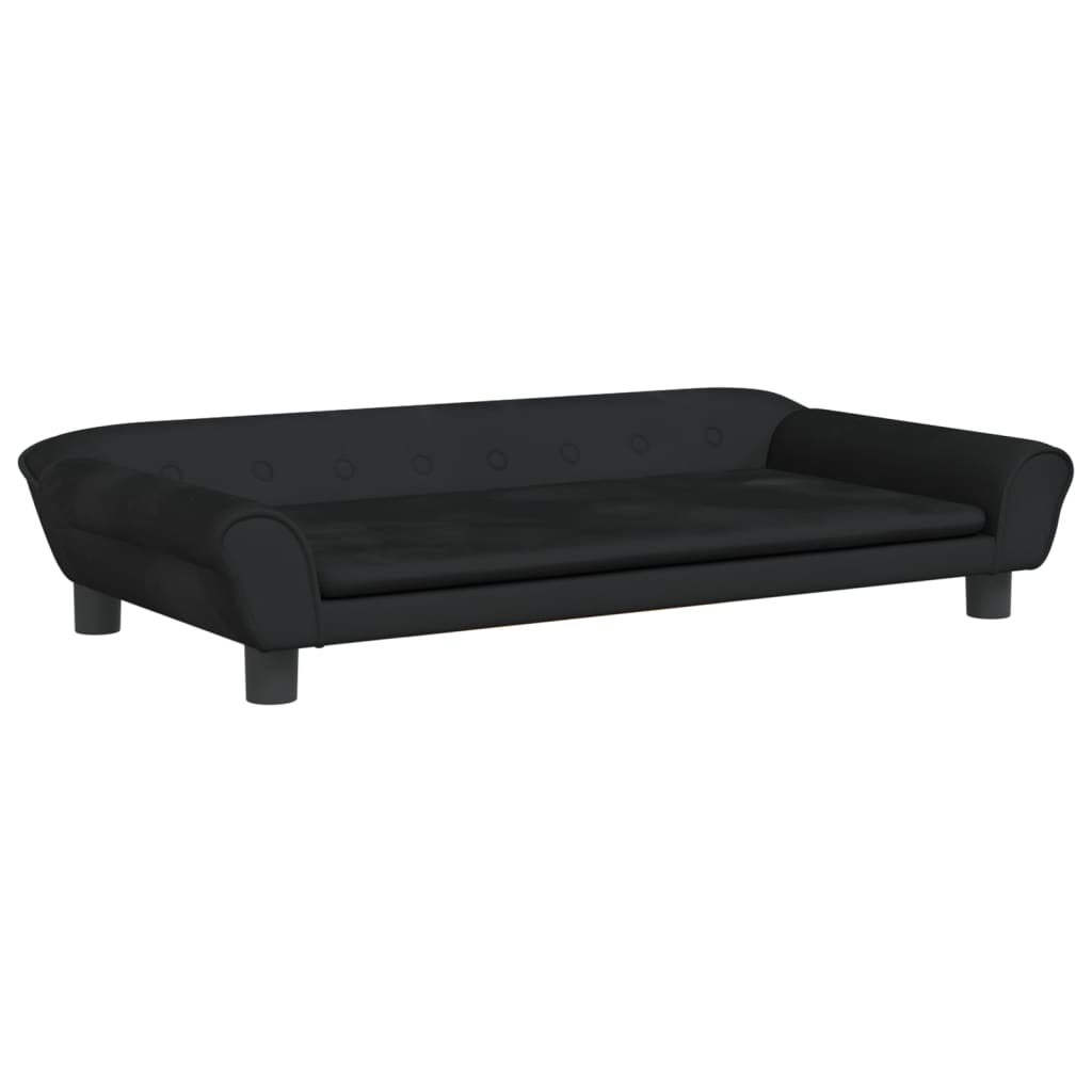 vidaXL Canapé pour enfants noir 100x50x26 cm velours