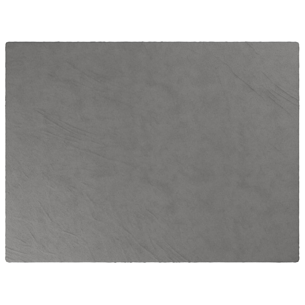 vidaXL Couverture lestée avec housse Gris 152x203 cm 7 kg Tissu