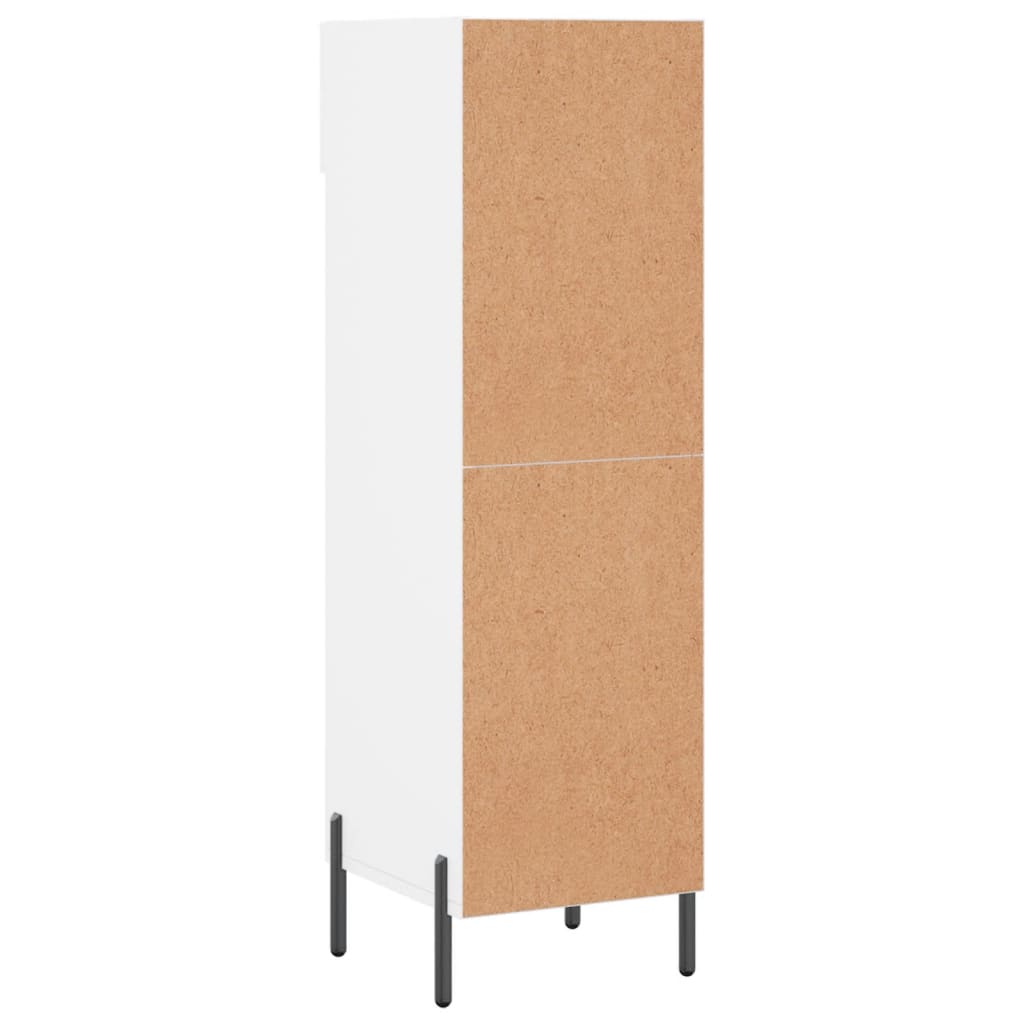 vidaXL Armoire à chaussure Blanc brillant 30x35x105 cm Bois ingénierie