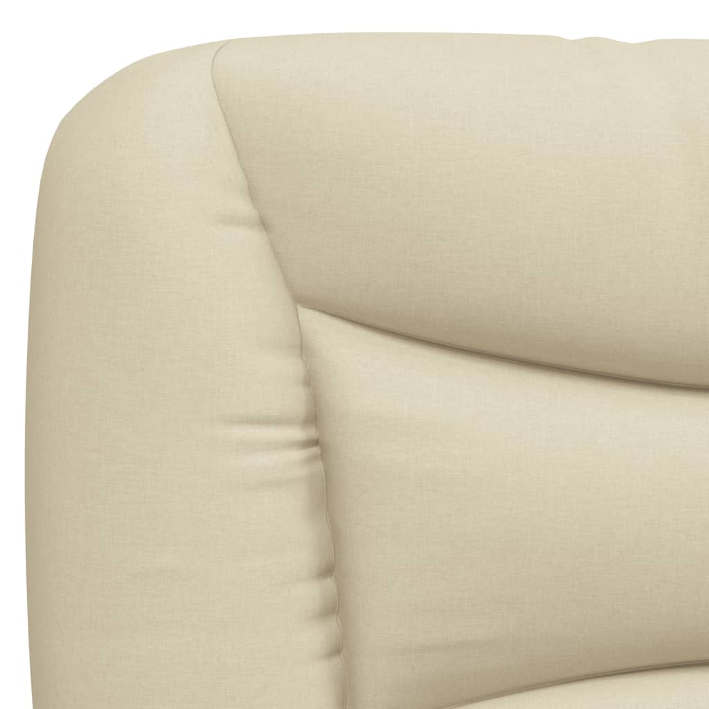 vidaXL Coussin de tête de lit crème 100 cm tissu