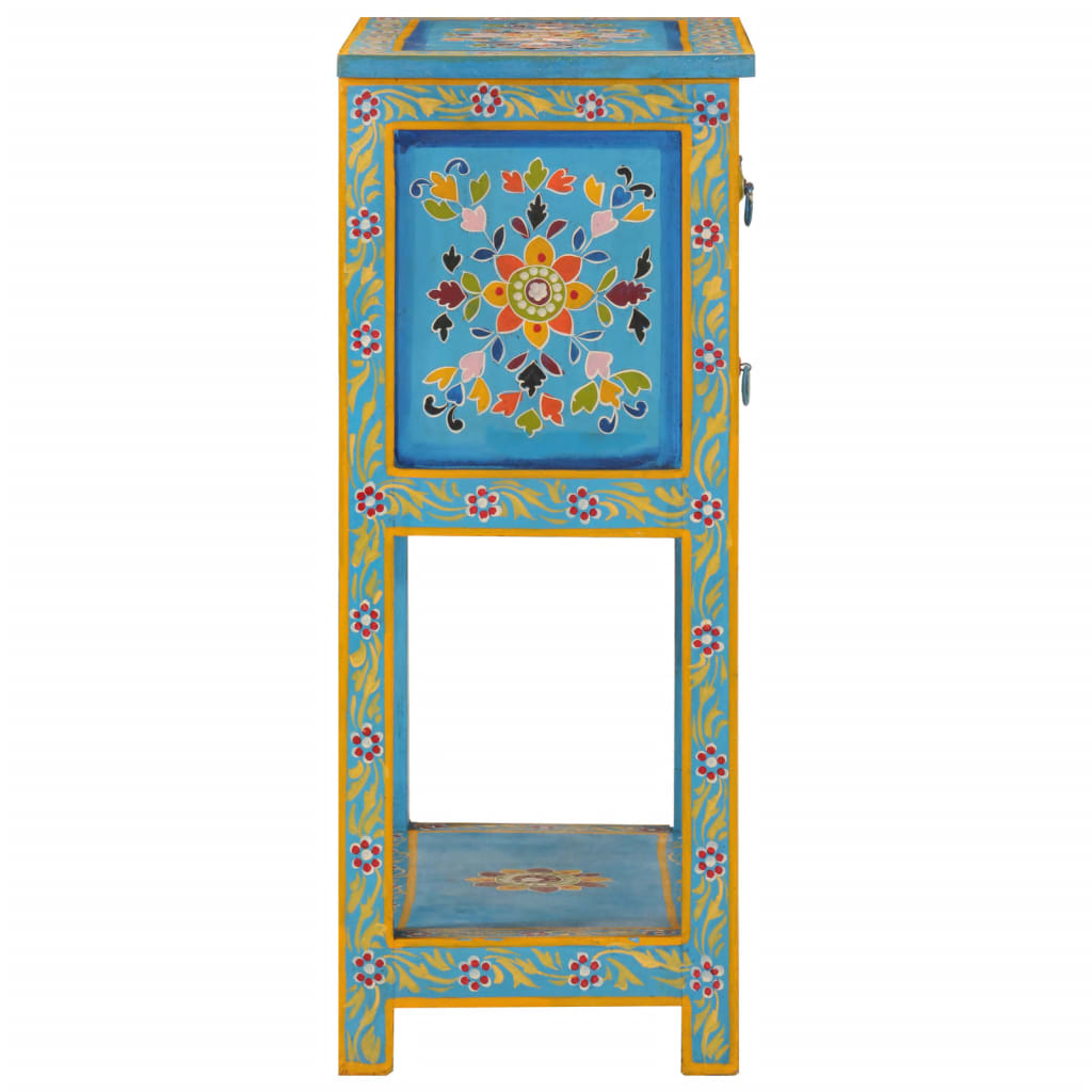 vidaXL Buffet turquoise 55x30x76 cm bois massif de manguier