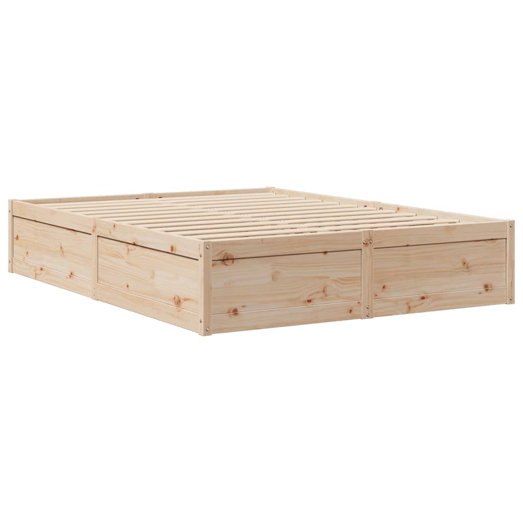 vidaXL Cadre de lit sans matelas 150x200 cm bois de pin massif