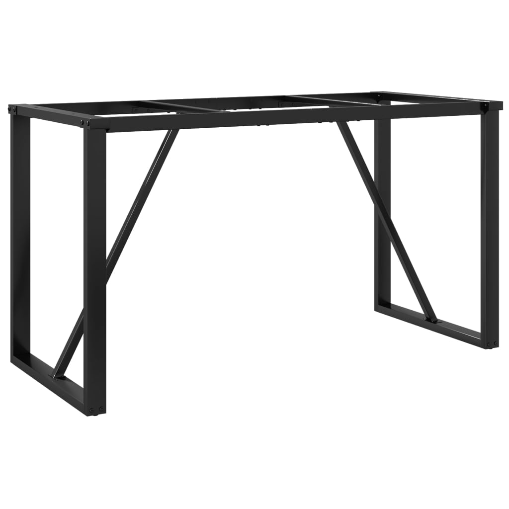 vidaXL Pieds de table à manger cadre en O 140x60x73 cm fonte