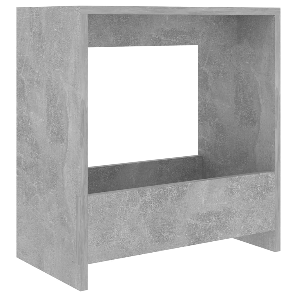 vidaXL Table d'appoint gris béton 50x26x50 cm bois d'ingénierie