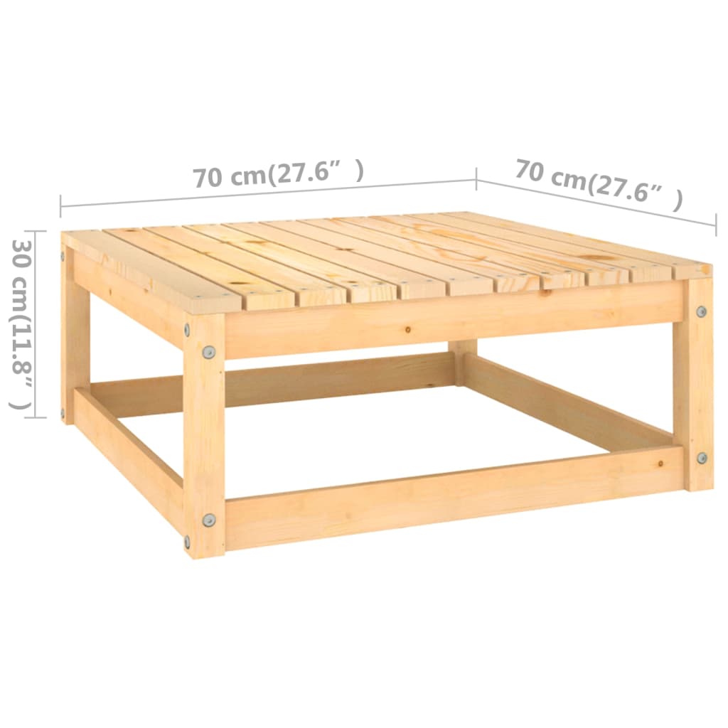 vidaXL Salon de jardin 5 pcs avec coussins Bois de pin massif