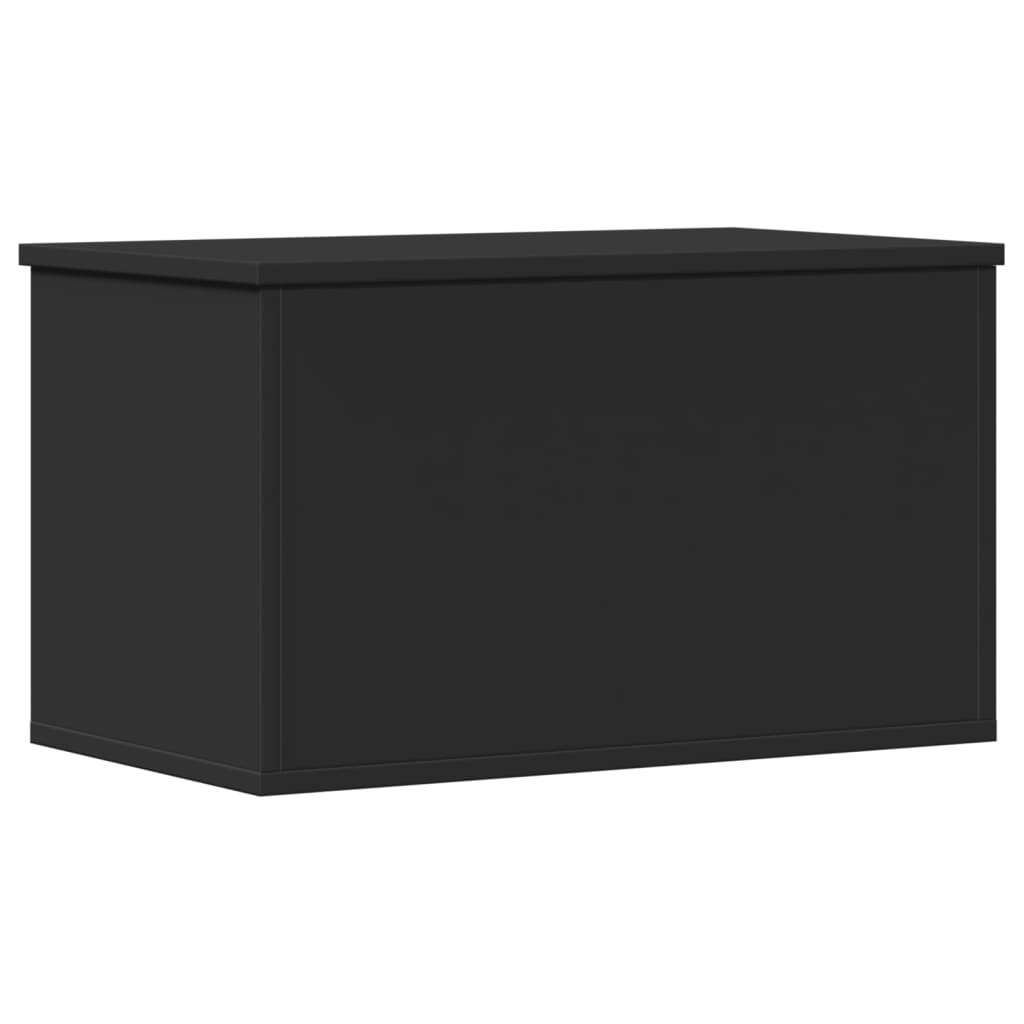 vidaXL Boîte de rangement noir 60x35x35 cm bois d'ingénierie