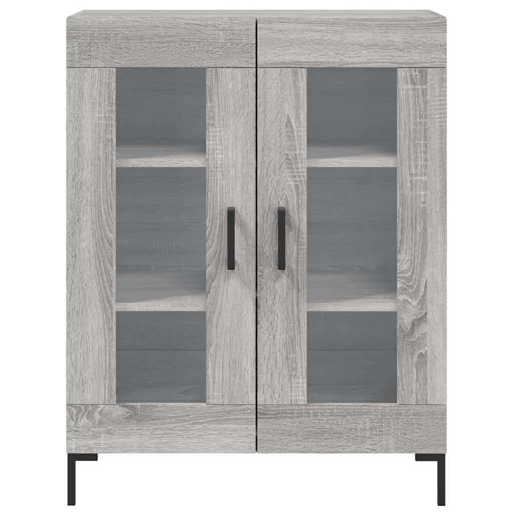 vidaXL Buffet haut Sonoma gris 69,5x34x180 cm Bois d'ingénierie