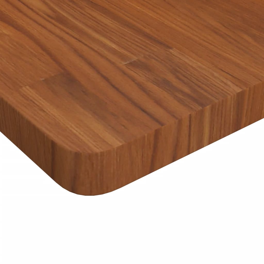 vidaXL Dessus de table carré Marron foncé 60x60x4cm Bois chêne traité