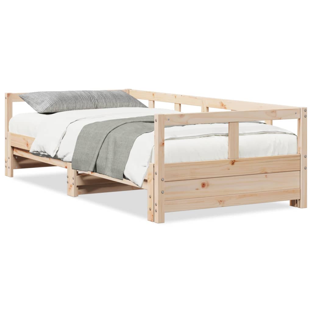 vidaXL Lit de jour sans matelas 80x200 cm bois de pin massif