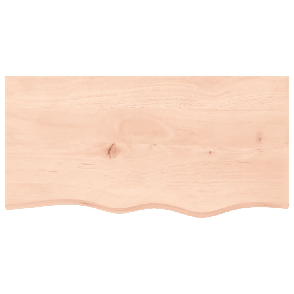 vidaXL Étagère murale 80x40x(2-4) cm bois de chêne massif non traité