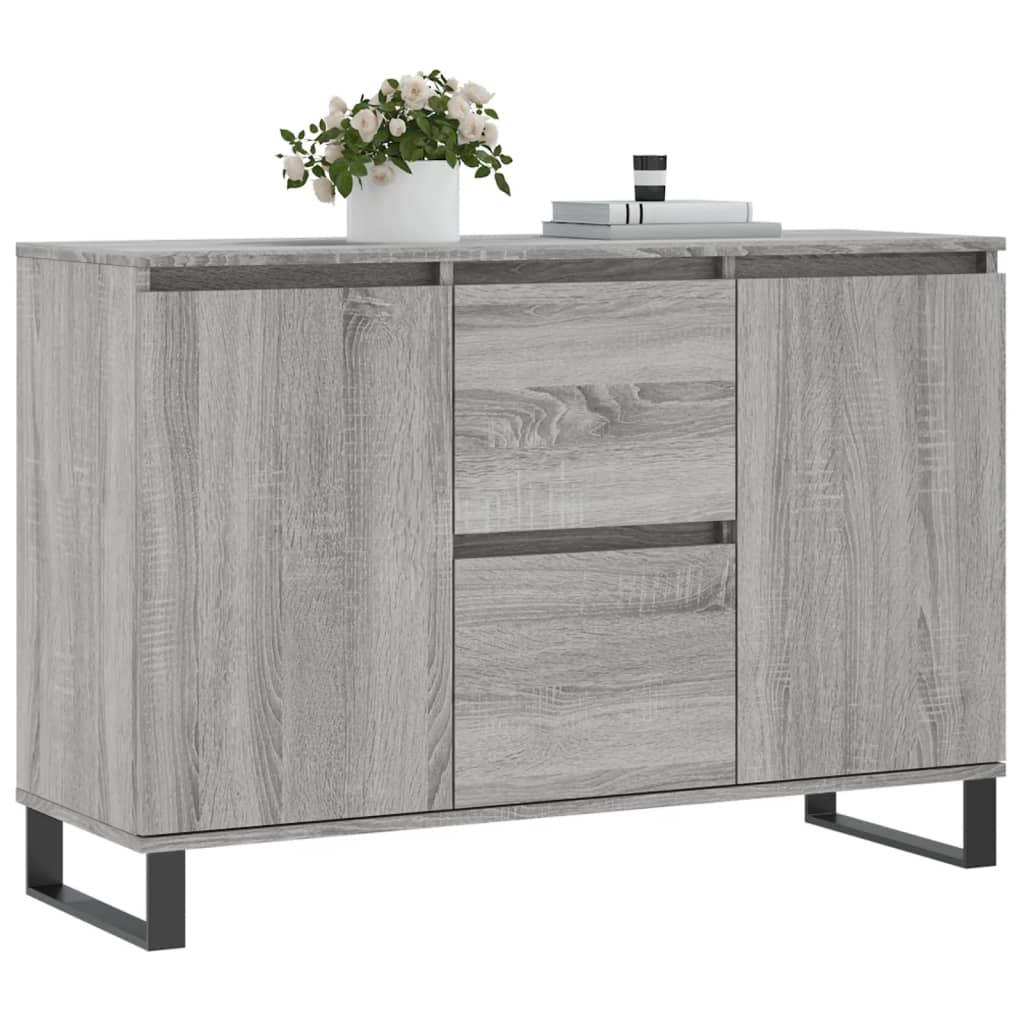 vidaXL Buffet sonoma gris 104x35x70 cm bois d'ingénierie