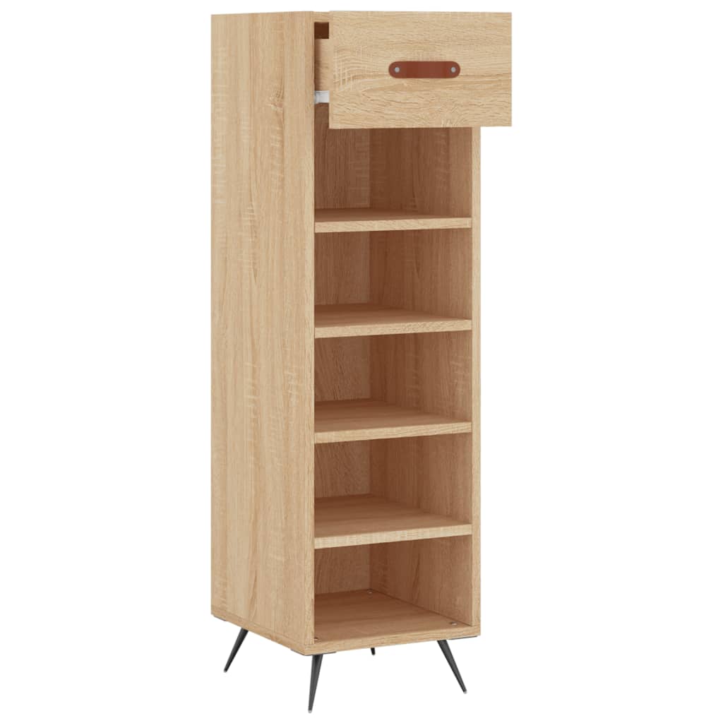 vidaXL Armoire à chaussures chêne sonoma 30x35x105cm bois d'ingénierie