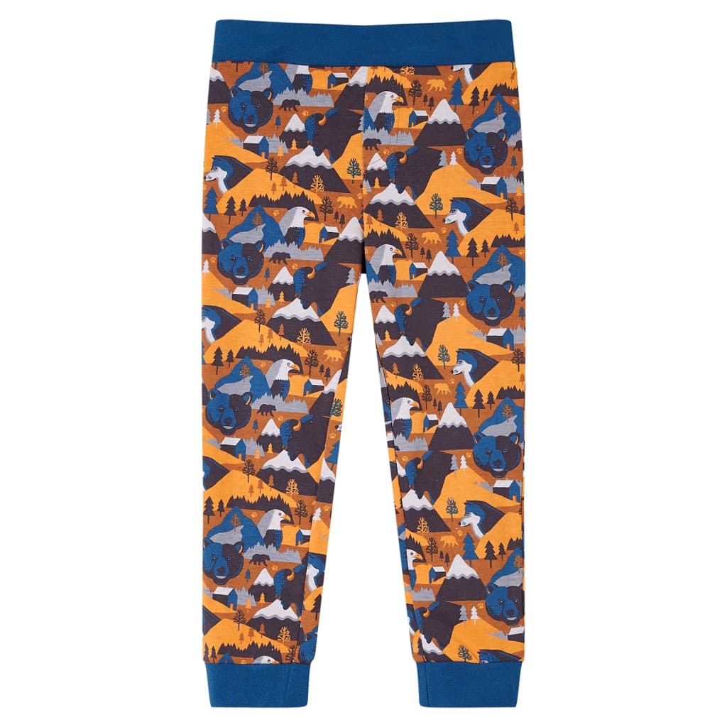 Pyjamas enfants manches longues cognac 104