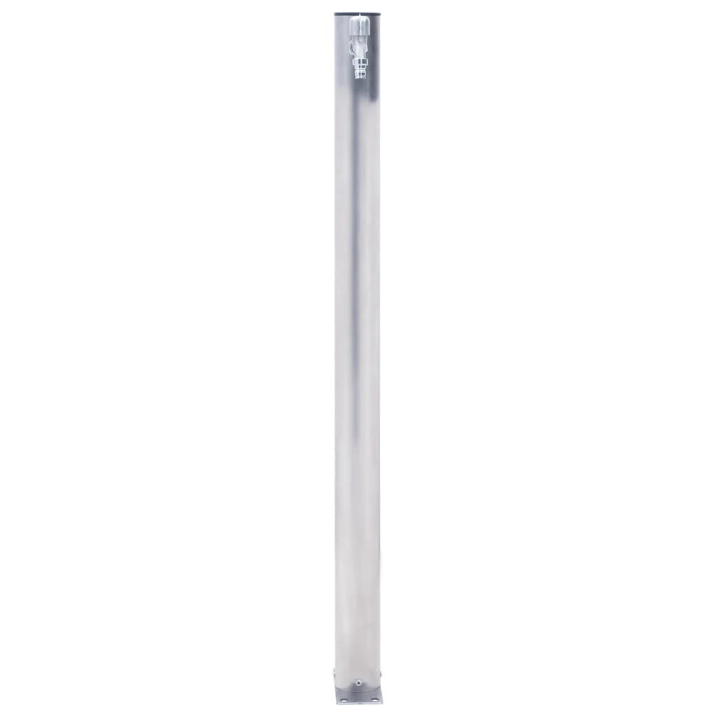 vidaXL Colonne à eau de jardin 60 cm acier inoxydable rond