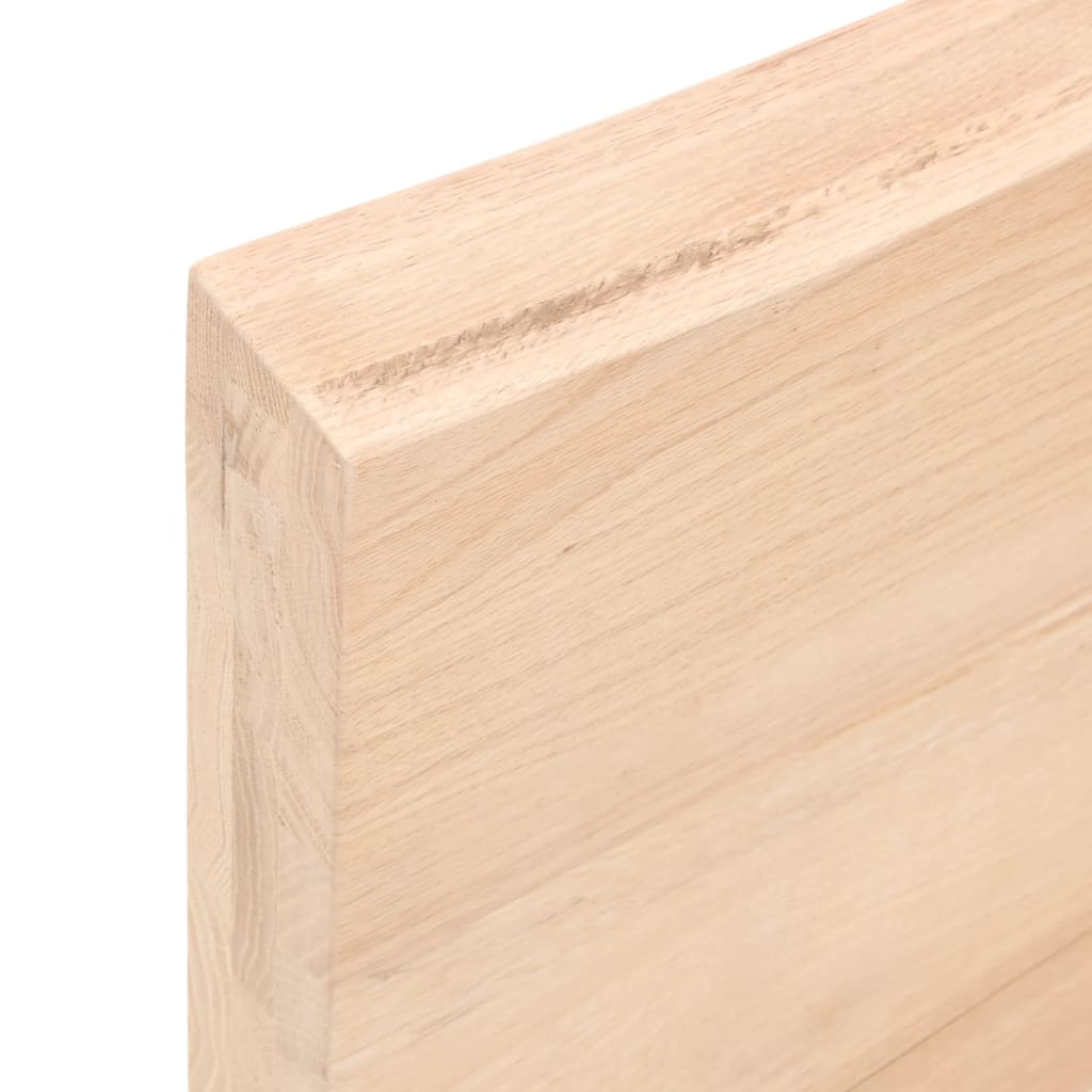 vidaXL Dessus de table 60x60x(2-6) cm bois de chêne massif non traité