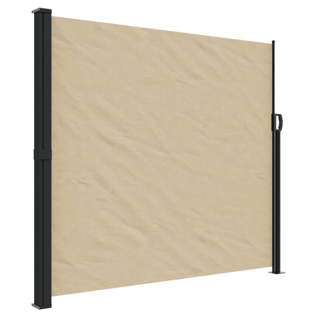 vidaXL Auvent latéral rétractable beige 180x300 cm