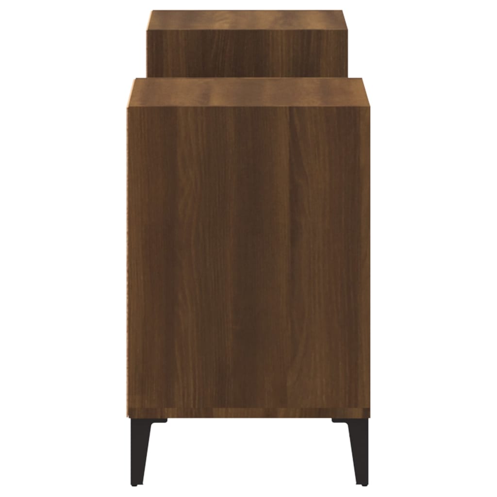 vidaXL Meuble TV Chêne marron 160x35x55 cm Bois d'ingénierie