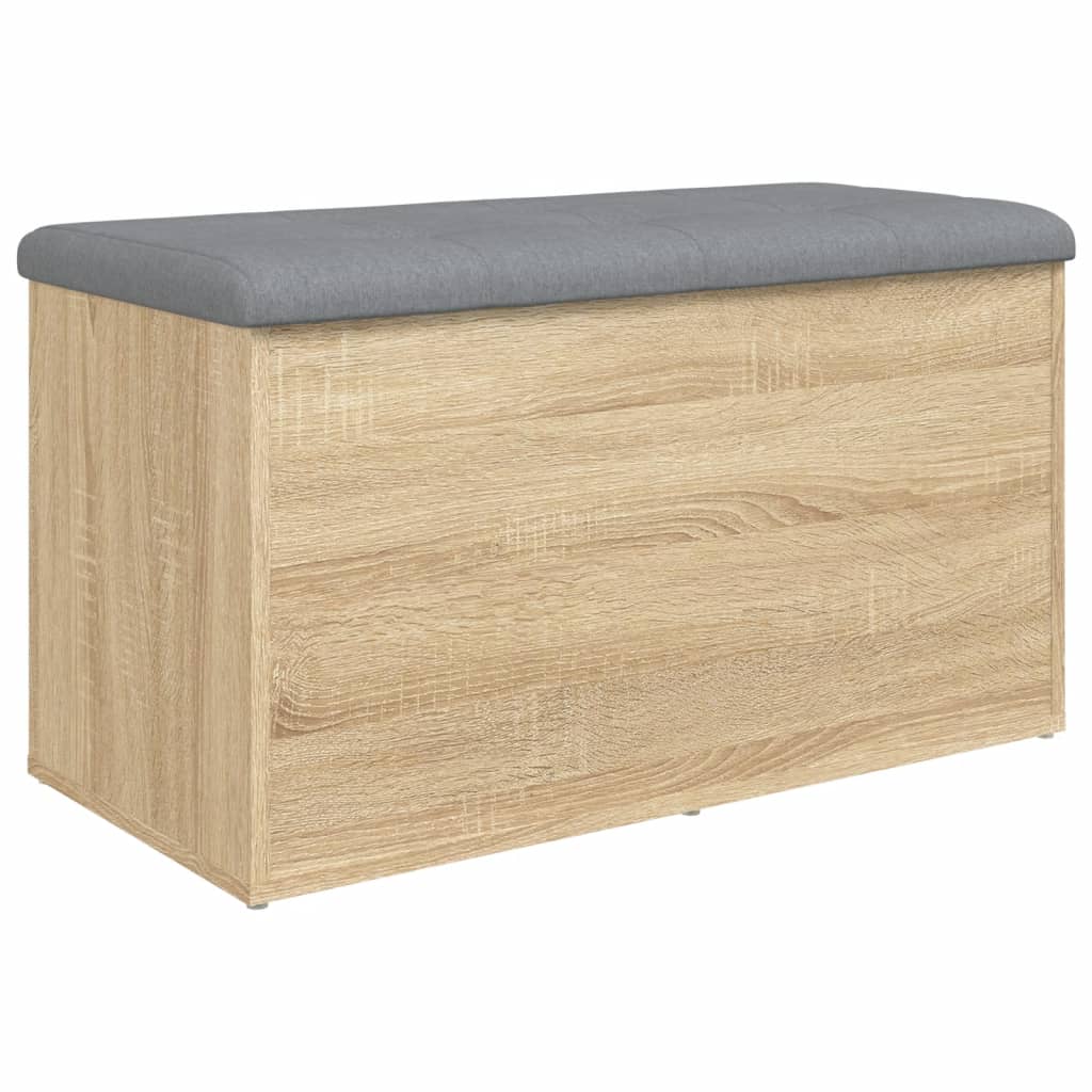 vidaXL Banc de rangement chêne sonoma 82x42x45 cm bois d'ingénierie