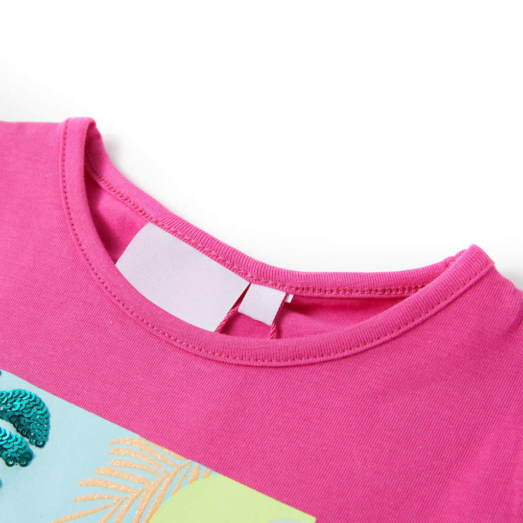 T-shirt pour enfants rose foncé 92