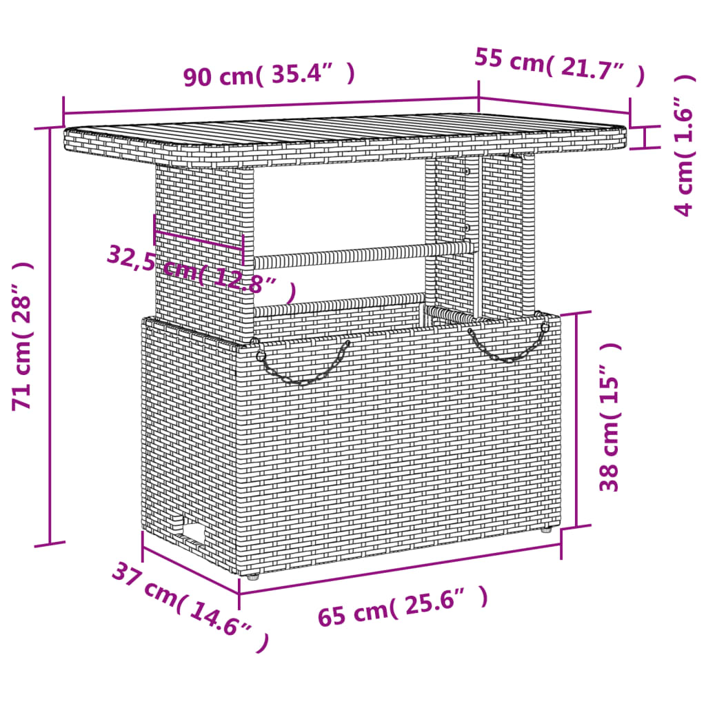 vidaXL Ensemble à manger de jardin coussins 2pcs noir résine tressée