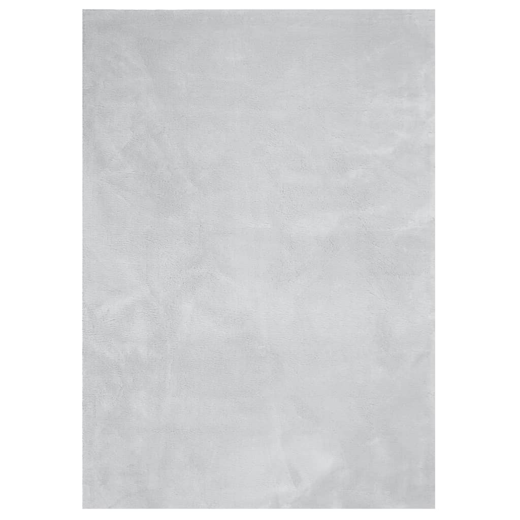 vidaXL Tapis HUARTE à poils courts doux et lavable gris 200x280 cm