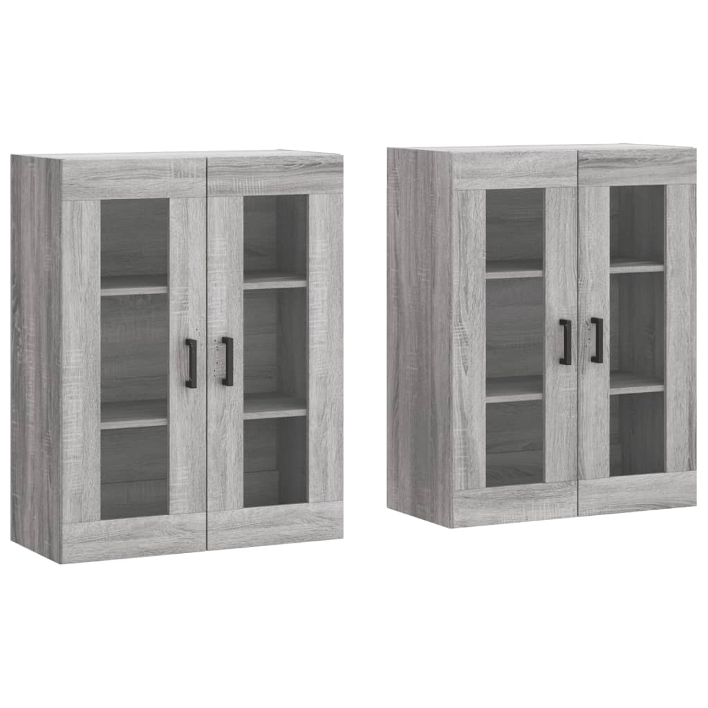 vidaXL Armoires murales 2 pcs sonoma gris bois d'ingénierie