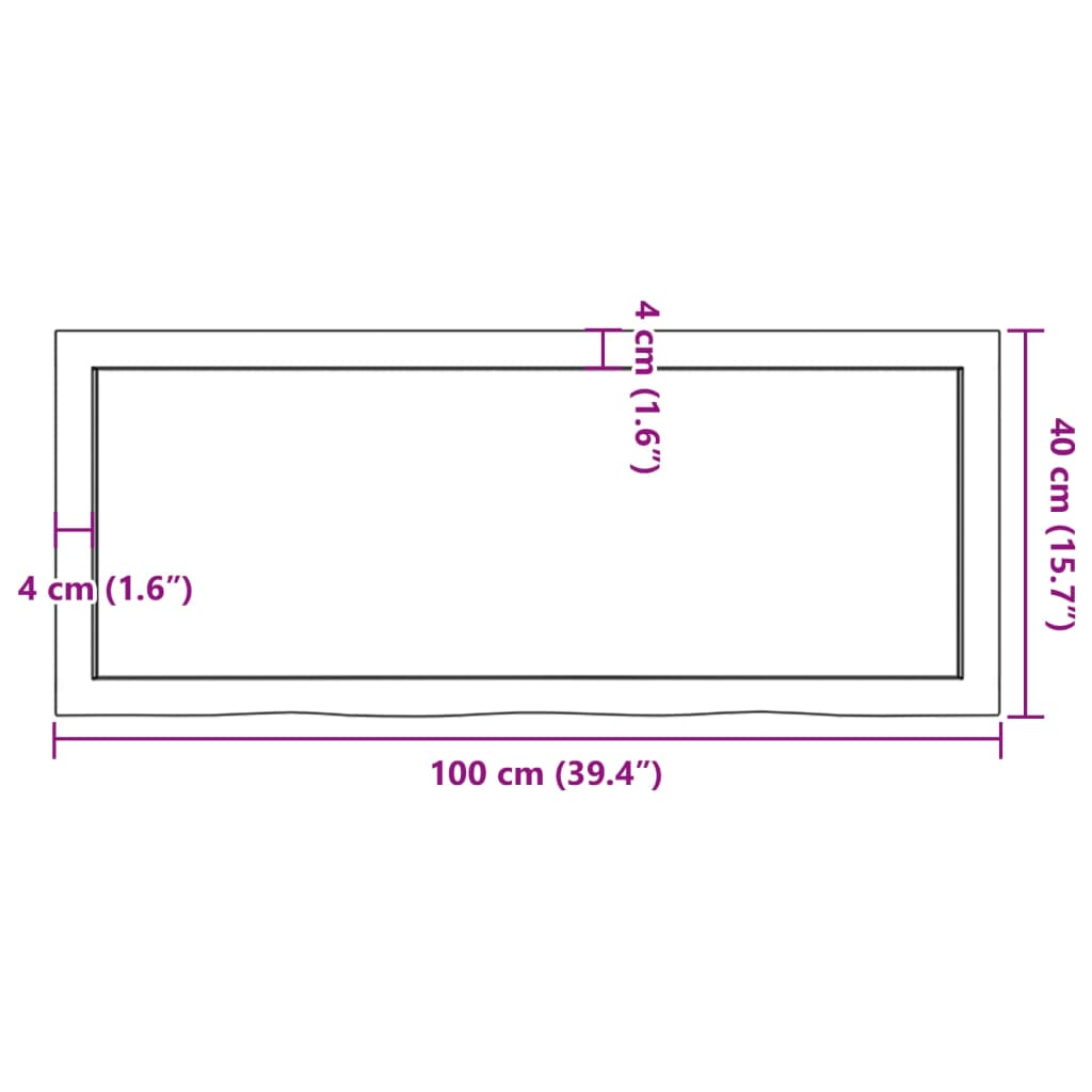 vidaXL Dessus de table marron clair bois chêne massif traité