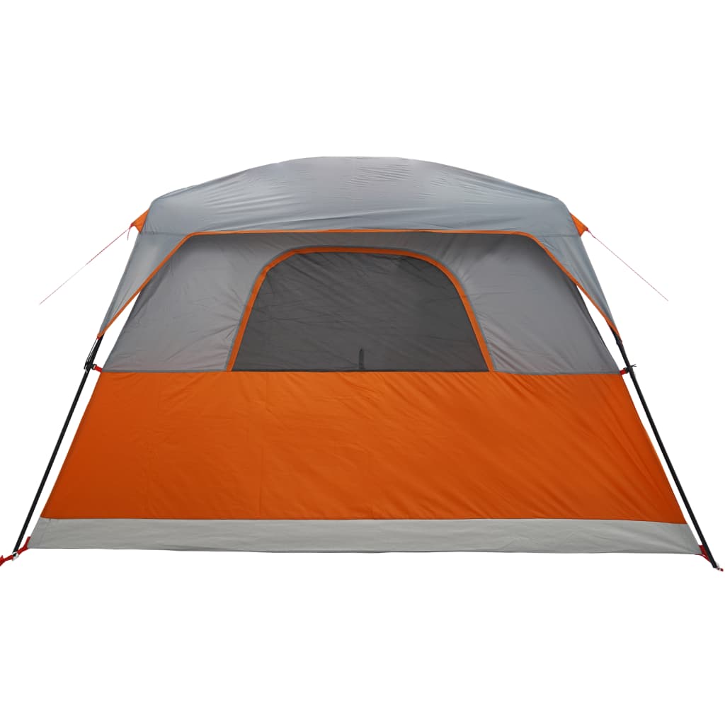 vidaXL Tente de cabine familiale 6 personnes orange imperméable