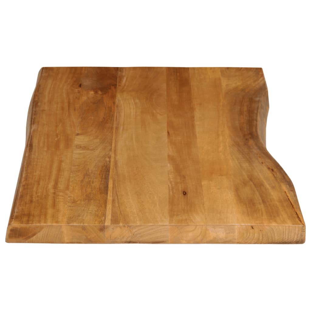 vidaXL Dessus de table 120x60x3,8 cm bord vivant bois massif manguier