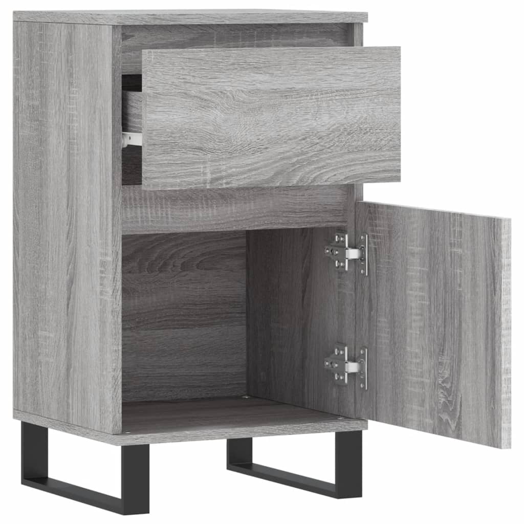 vidaXL Buffet sonoma gris 40x35x70 cm bois d'ingénierie