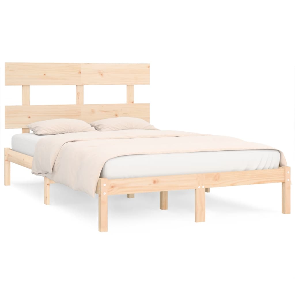 vidaXL Cadre de lit bois massif 180x200 cm super king