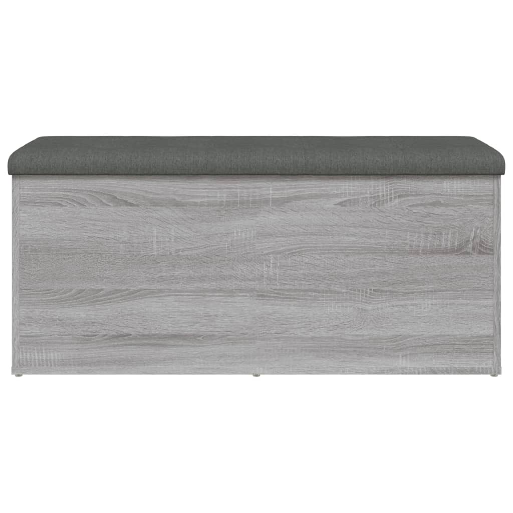 vidaXL Banc de rangement sonoma gris 102x42x45 cm bois d'ingénierie