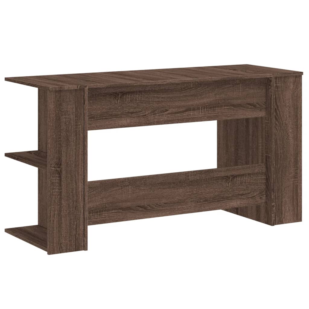 vidaXL Bureau chêne marron 140x50x75 cm bois d'ingénierie