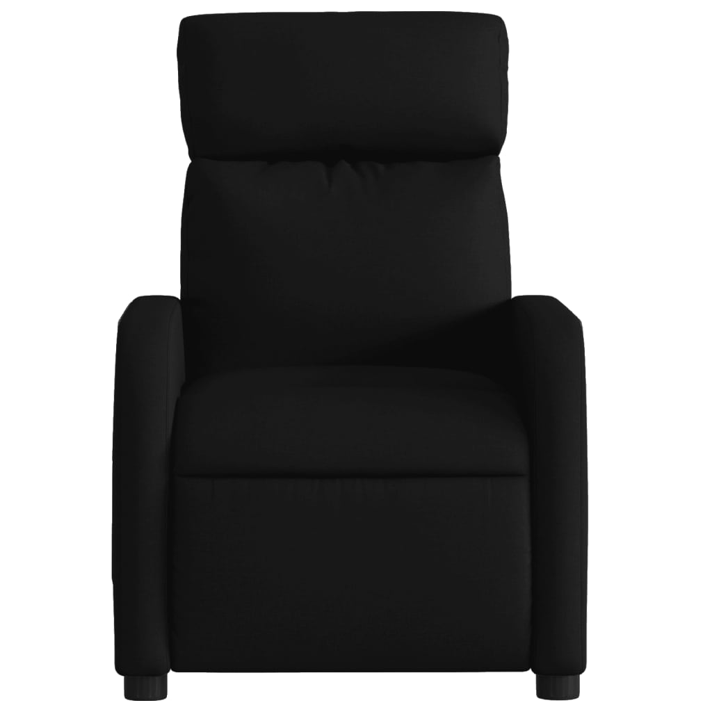 vidaXL Fauteuil inclinable Noir Tissu