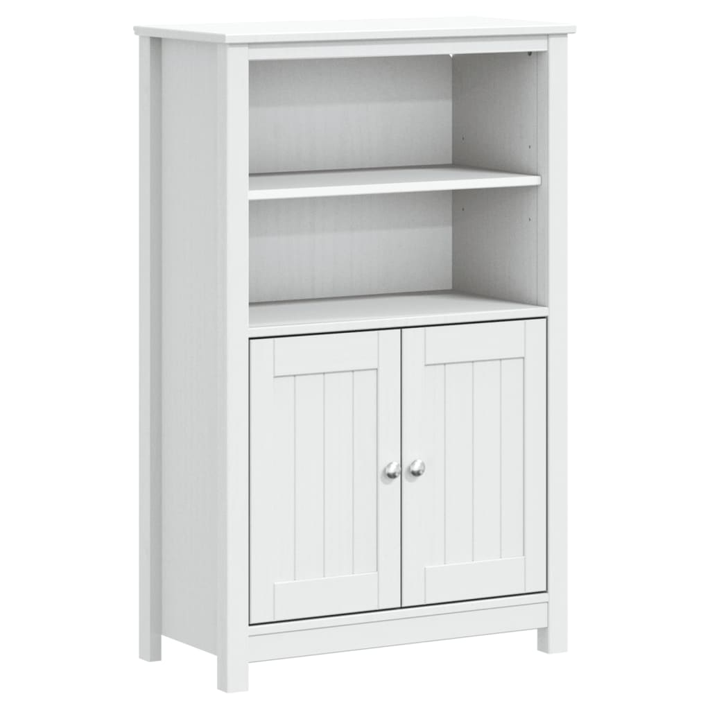 vidaXL Armoire de salle de bain BERG blanc 69,5x34x110 cm pin massif