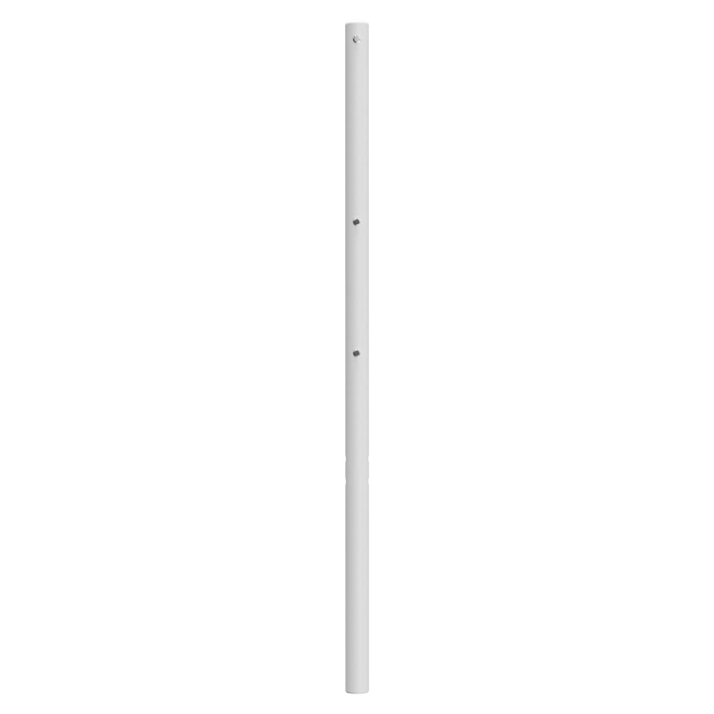 vidaXL Tête de lit métal blanc 90 cm