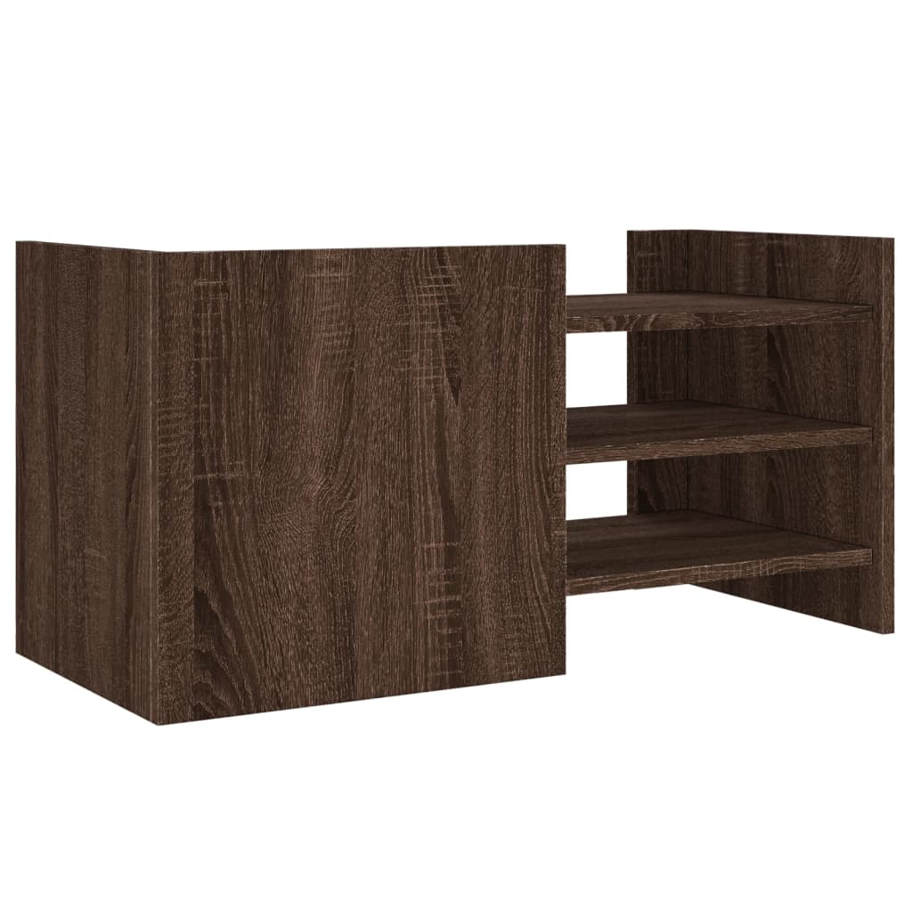 vidaXL Meuble TV chêne marron 80x35x40 cm bois d'ingénierie