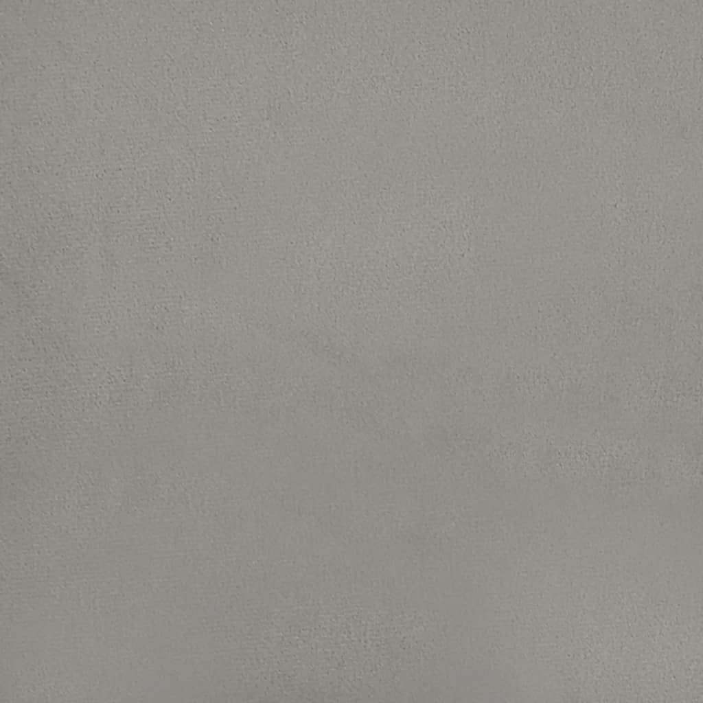 vidaXL Têtes de lit 4 pcs Gris clair 72x7x78/88 cm Velours