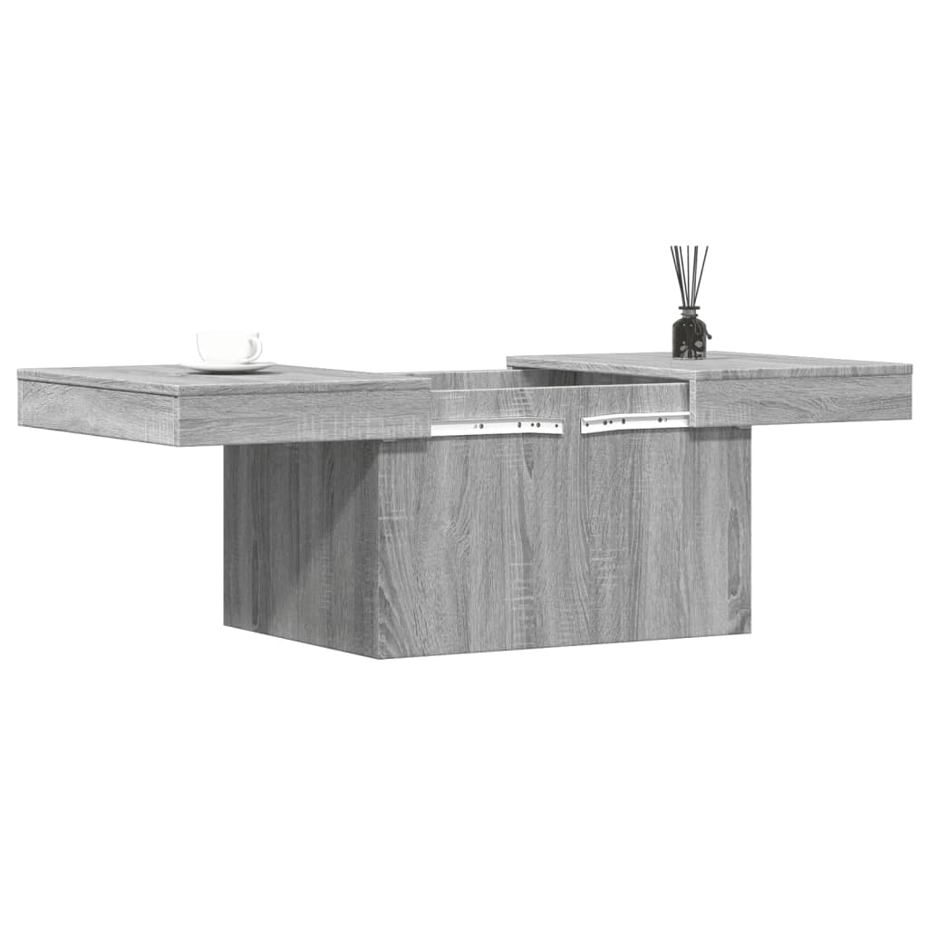 vidaXL Table basse sonoma gris 100x55x40 cm bois d'ingénierie